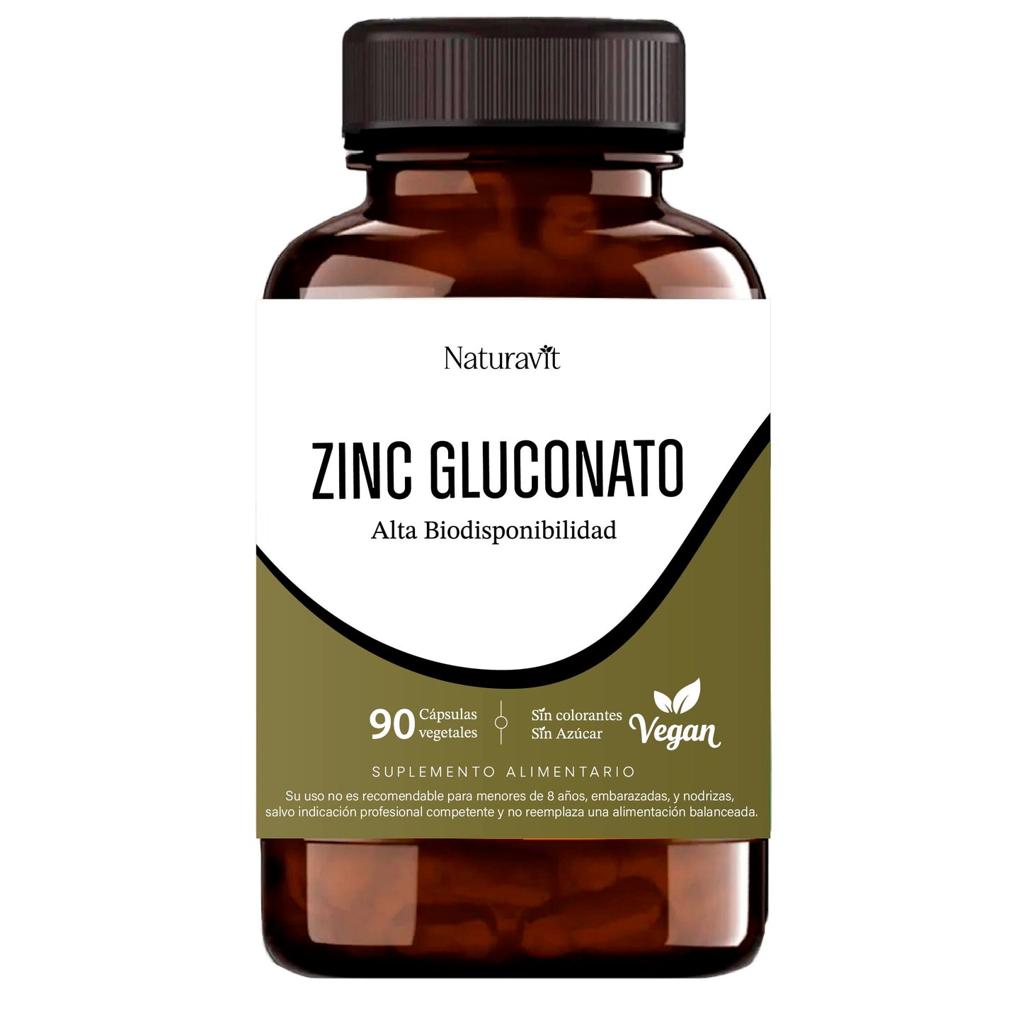 Zinc Gluconato 90 cápsulas
